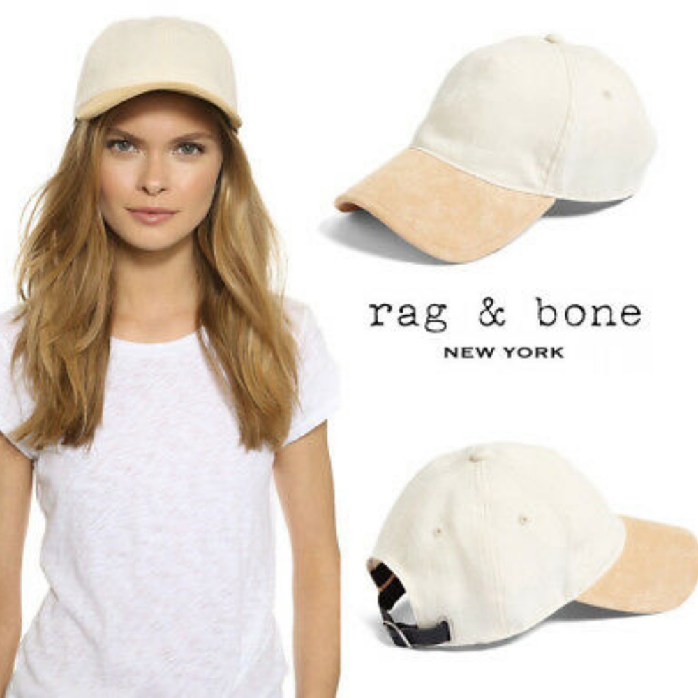 rag & bone | Marilyn Baseball Cap Cream Suede
